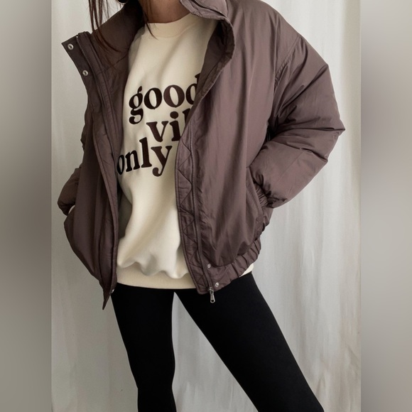 BROOKLYN QUILTED JACKET — In Chocolate - Picture 8 of 8